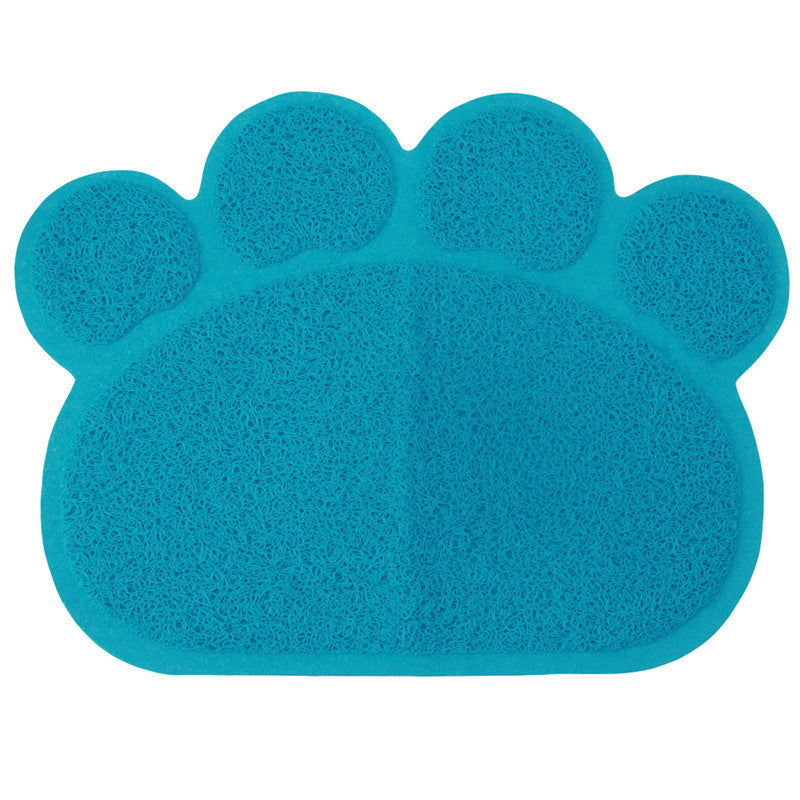 Pet Dog Puppy Cat Feeding Mat Pad Cute Paw PVC Bed Dish Bowl Food Water Feed Placemat Wipe Clean Pet Supplies PC674516-Dollar Bargains Online Shopping Australia