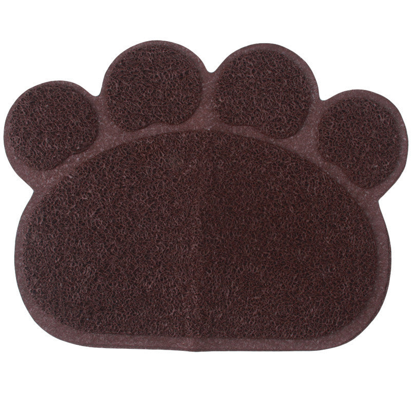 Pet Dog Puppy Cat Feeding Mat Pad Cute Paw PVC Bed Dish Bowl Food Water Feed Placemat Wipe Clean Pet Supplies PC674516-Dollar Bargains Online Shopping Australia