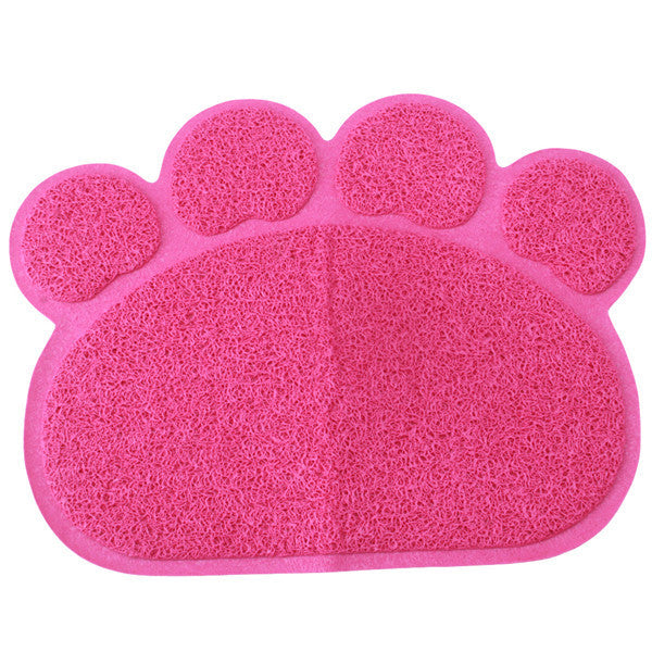 Pet Dog Puppy Cat Feeding Mat Pad Cute Paw PVC Bed Dish Bowl Food Water Feed Placemat Wipe Clean Pet Supplies PC674516-Dollar Bargains Online Shopping Australia