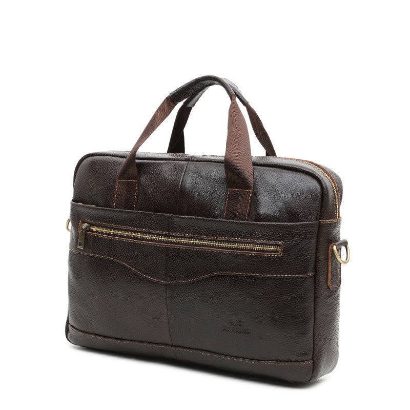 CROSS OX Genuine Leather Brown Men Briefcase 14