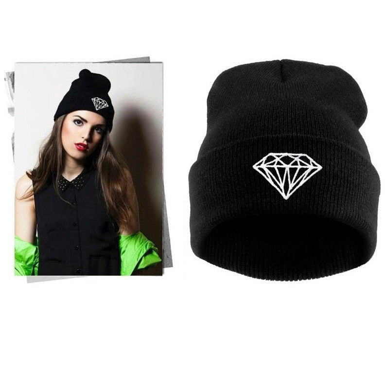 VOGUE Diamond bad hair day knit bonnet winter hat beanies for men women ski skullies-Dollar Bargains Online Shopping Australia