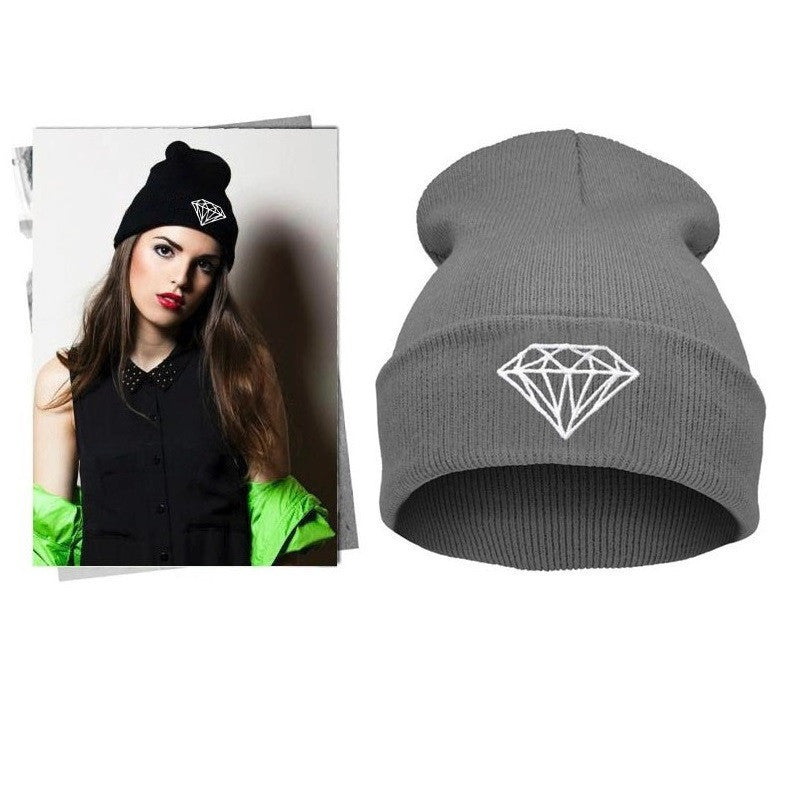 VOGUE Diamond bad hair day knit bonnet winter hat beanies for men women ski skullies-Dollar Bargains Online Shopping Australia