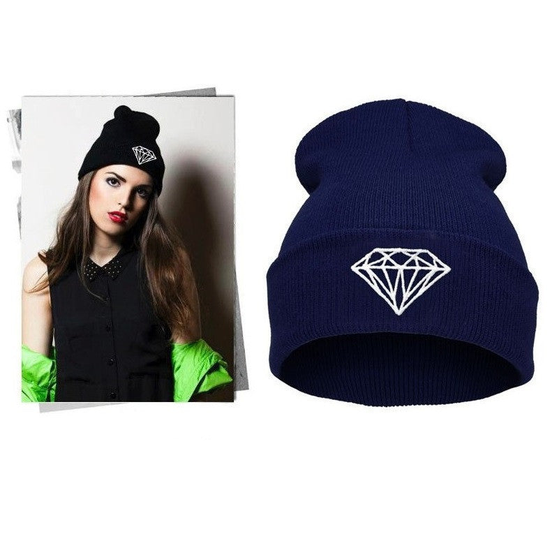 VOGUE Diamond bad hair day knit bonnet winter hat beanies for men women ski skullies-Dollar Bargains Online Shopping Australia