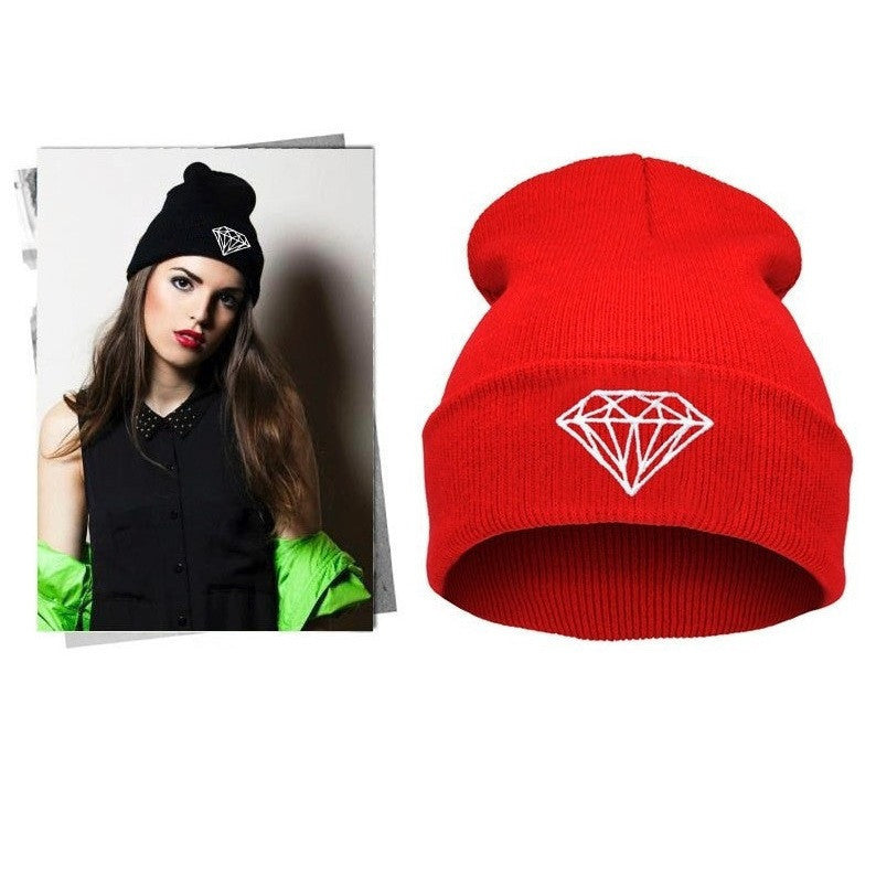 VOGUE Diamond bad hair day knit bonnet winter hat beanies for men women ski skullies-Dollar Bargains Online Shopping Australia