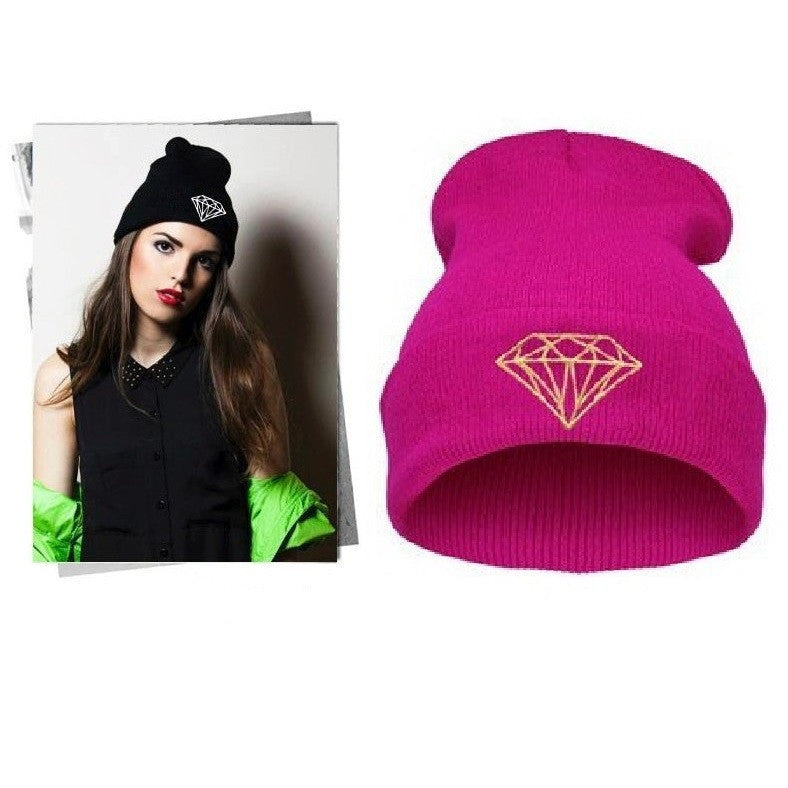 VOGUE Diamond bad hair day knit bonnet winter hat beanies for men women ski skullies-Dollar Bargains Online Shopping Australia