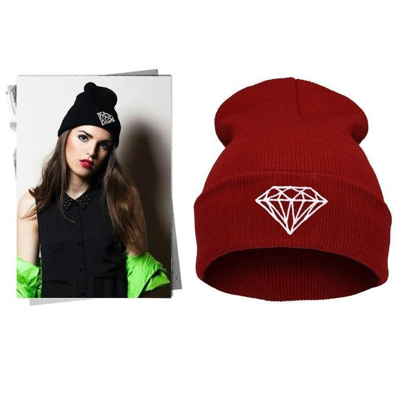 VOGUE Diamond bad hair day knit bonnet winter hat beanies for men women ski skullies-Dollar Bargains Online Shopping Australia