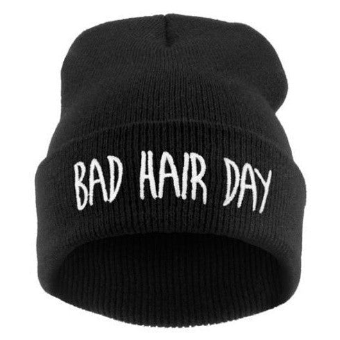VOGUE Diamond bad hair day knit bonnet winter hat beanies for men women ski skullies-Dollar Bargains Online Shopping Australia