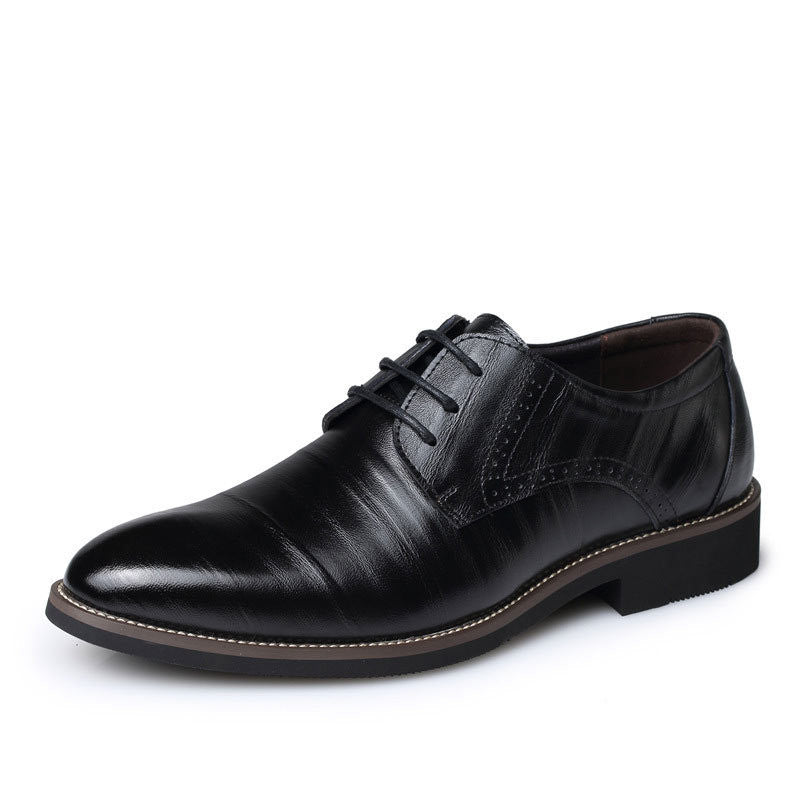 Oxford Shoes For Men Dress Shoes Genuine Leather Office Shoes Men Flats Zapatos Hombre Black Mens Oxfords BRM-276-Dollar Bargains Online Shopping Australia