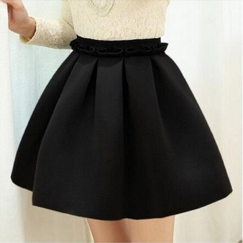 Autumn skirt Neoprene new space cotton elastic force high waist skirts pleated skirt women skirt saia polychromatic casual - CelebritystyleFashion.com.au online clothing shop australia