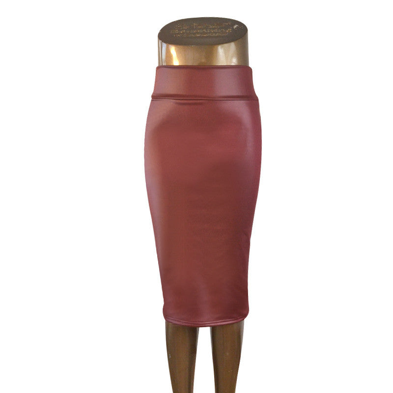 plus size high-waist faux leather pencil skirt black skirt 9 colors S/M/L/XL-Dollar Bargains Online Shopping Australia