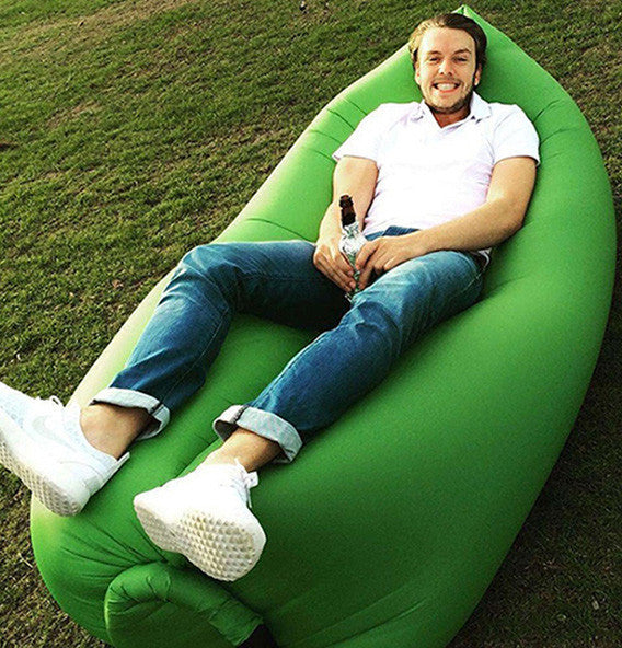 Beach Portable Outdoor Inflatable Bone Furniture Sofa Hammock Sleeping Camping Air Bed Nylon Lazy bed Clean Big-Dollar Bargains Online Shopping Australia