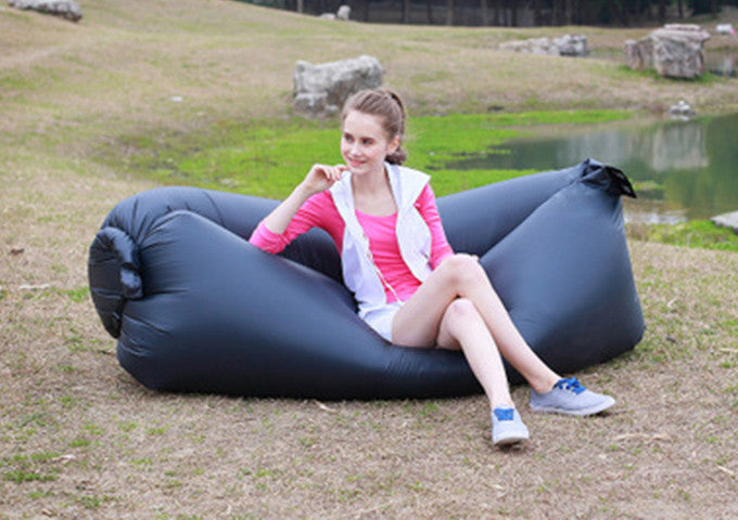 Beach Portable Outdoor Inflatable Bone Furniture Sofa Hammock Sleeping Camping Air Bed Nylon Lazy bed Clean Big-Dollar Bargains Online Shopping Australia