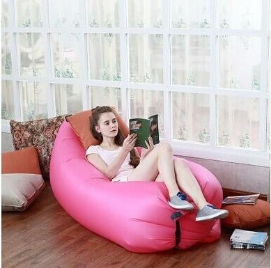 Beach Portable Outdoor Inflatable Bone Furniture Sofa Hammock Sleeping Camping Air Bed Nylon Lazy bed Clean Big-Dollar Bargains Online Shopping Australia