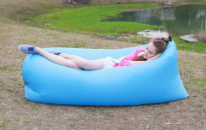 Beach Portable Outdoor Inflatable Bone Furniture Sofa Hammock Sleeping Camping Air Bed Nylon Lazy bed Clean Big-Dollar Bargains Online Shopping Australia