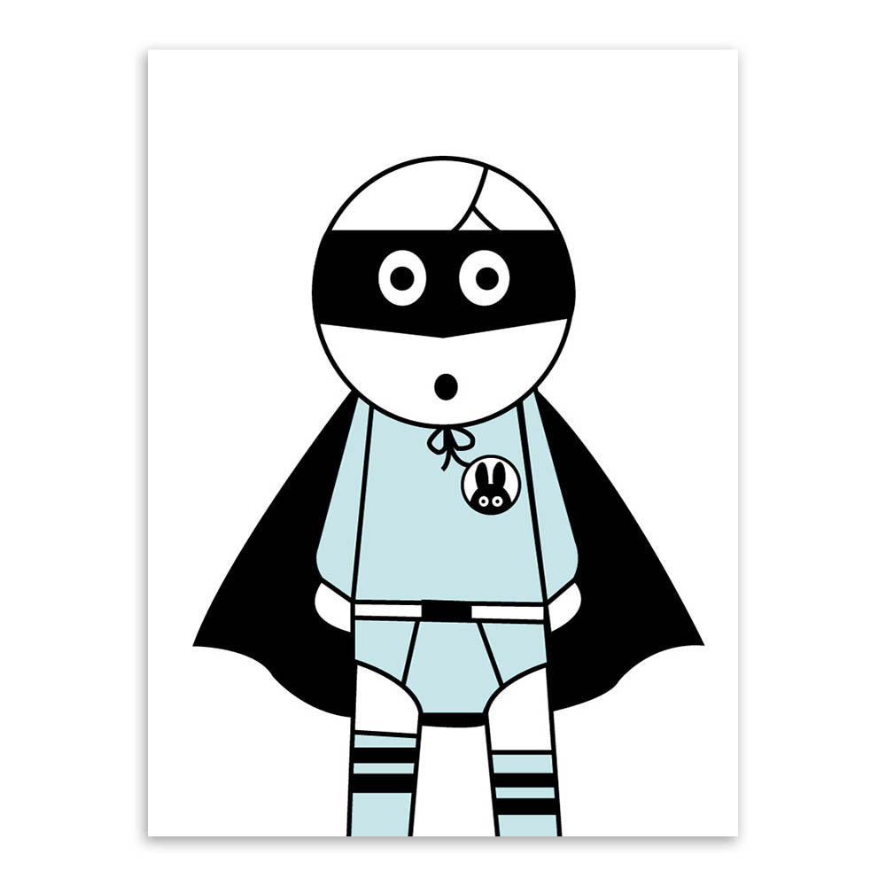 Modern Minimalist Nordic Black White Kawaii Animals A4 Large Art Prints Poster Kids Room Home Decor Wall Picture Canvas Painting Unframed-Dollar Bargains Online Shopping Australia