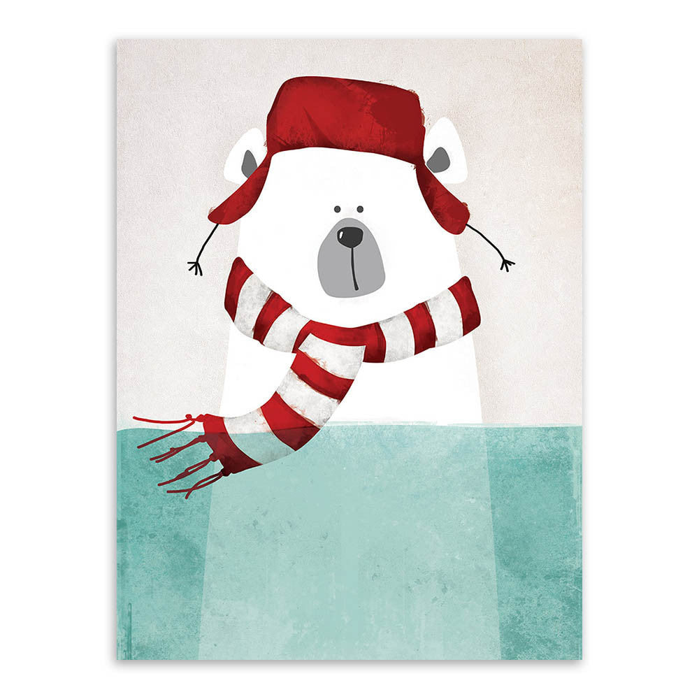 Modern Nordic Kawaii Bear Hippo Bird Animal A4 Art Prints Poster Cartoon Wall Pictures Canvas Painting No Framed Kids Room Decor-Dollar Bargains Online Shopping Australia