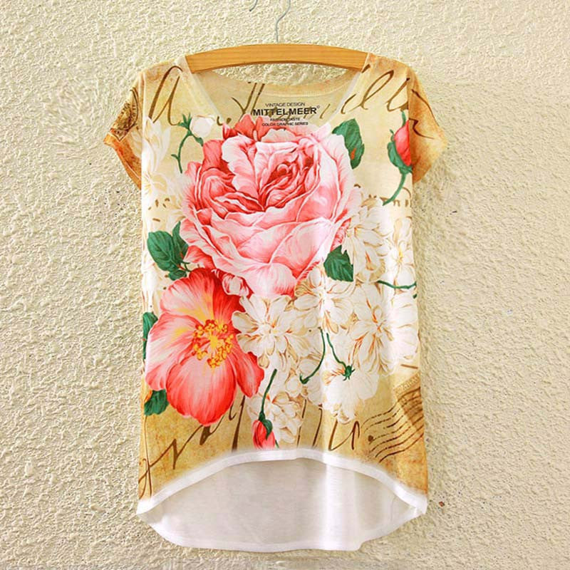 Cotton cropped t Shirt Women Short Sleeve t-shirts o-neck Causal loose Magic Unicorn T Shirt Summer top for women-Dollar Bargains Online Shopping Australia