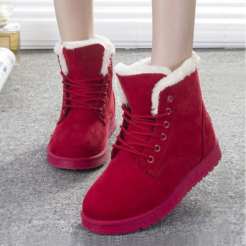 Women Boots Fashion Snow Shoes Women Winter Boots Warm Fur Ankle Boots For Women Winter Shoes - CelebritystyleFashion.com.au online clothing shop australia