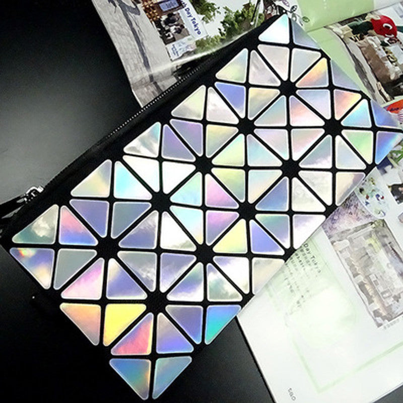 Fashion geometry style PU Leather Handbag Phone casual shopping bag handbag tote purse-Dollar Bargains Online Shopping Australia