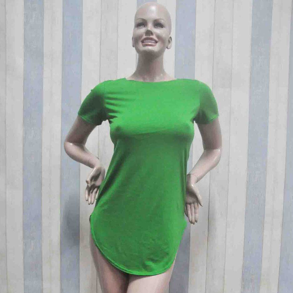 Short Sleeve Casual Tee T Shirt Mini Party Dress -  - 6