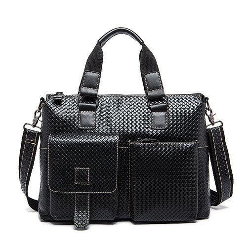 Genuine Leather Men bag Casual men's briefcase shoulder Bags Laptop crossbody messenger bag men leather men's travel bags-Dollar Bargains Online Shopping Australia