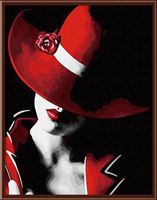 Frameless Pictures Paint By Numbers DIY Digital Canvas Oil Painting Wall Art Home Decoration Beauty Lady 40*50cm G013-Dollar Bargains Online Shopping Australia