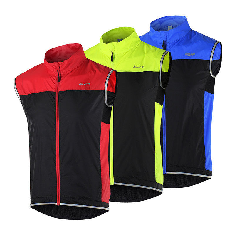 Cycling Vest Windproof Waterproof MTB Bike Bicycle Breathable Reflective Clothing Cycling Jacket Sleeveless 15V1-Dollar Bargains Online Shopping Australia