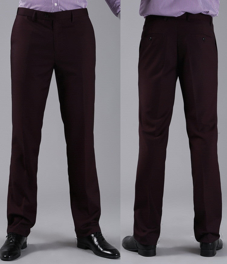 Formal Wedding Men Suit Pants Fashion Slim Fit Casual Brand Business Blazer Straight Dress Trousers H0284-Dollar Bargains Online Shopping Australia
