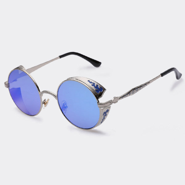Steampunk Vintage Sunglass Fashion round sunglasses women brand designer metal carving sun glasses men oculos de sol S1635-Dollar Bargains Online Shopping Australia