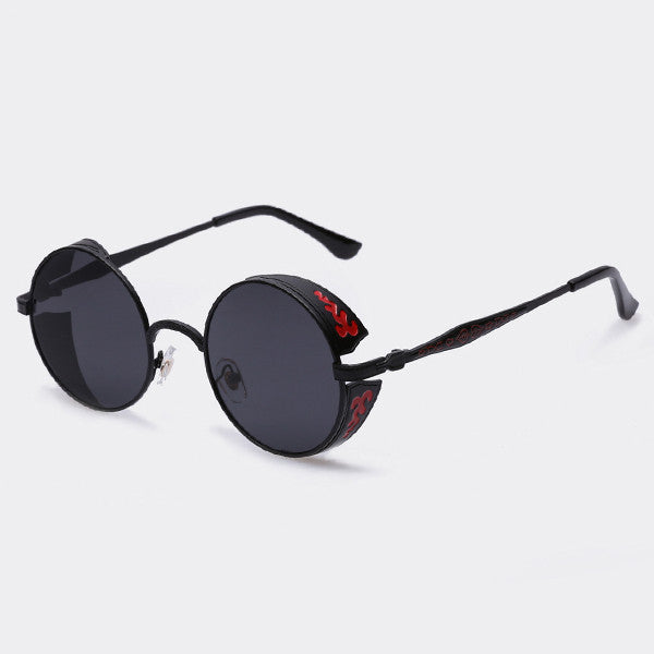 Steampunk Vintage Sunglass Fashion round sunglasses women brand designer metal carving sun glasses men oculos de sol S1635-Dollar Bargains Online Shopping Australia