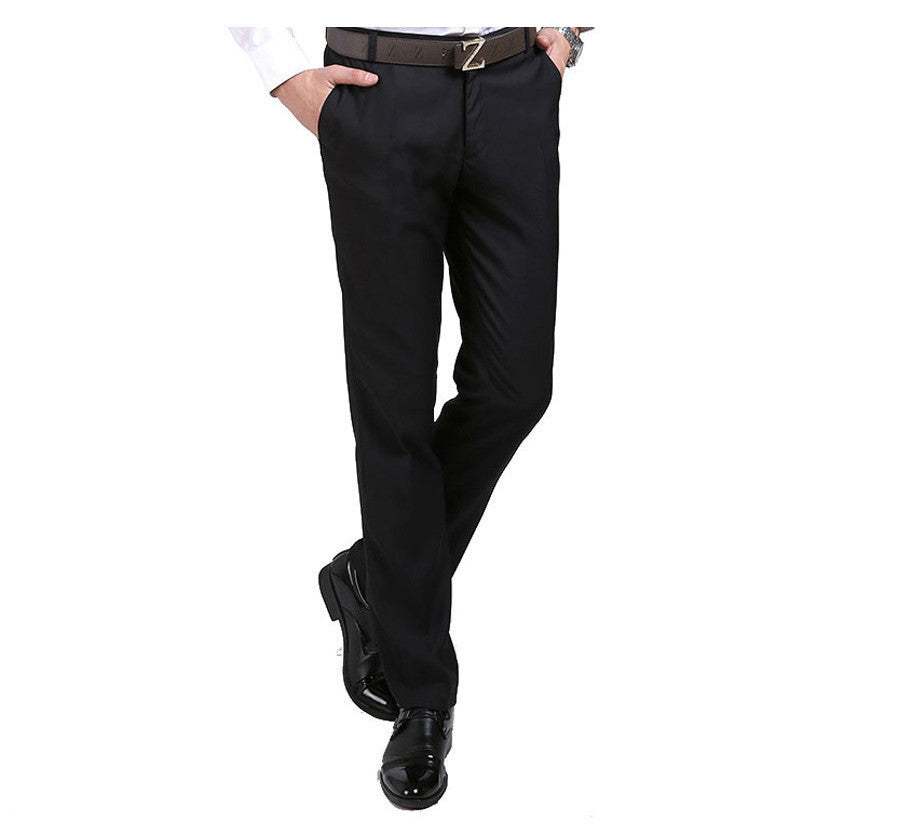 Men Luxury Suit Pants Social Dress Pants Mens Slim Fit Formal Blazer Trousers Arrival Pantalon Costume Homme Black B065-Dollar Bargains Online Shopping Australia