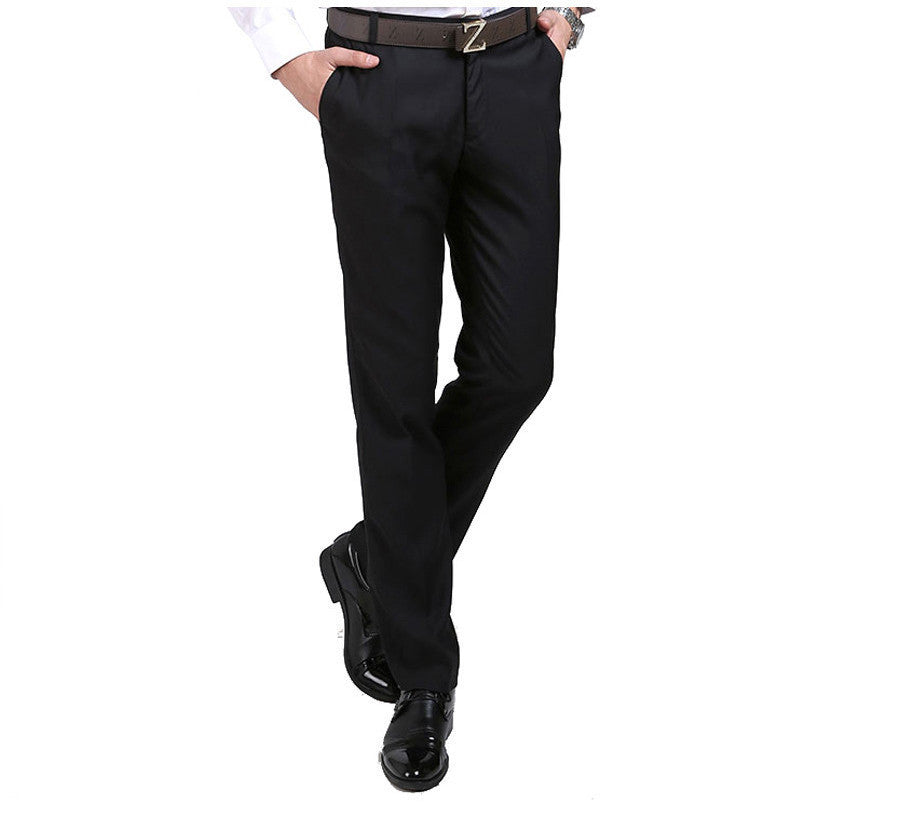 Men Luxury Suit Pants Social Dress Pants Mens Slim Fit Formal Blazer Trousers Arrival Pantalon Costume Homme Black B065-Dollar Bargains Online Shopping Australia