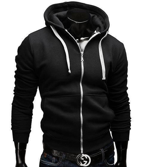 Fashion Brand Hoodies Men Casual Sportswear Man Hoody Zipper Long-sleeved Sweatshirt Men Five Colors Slim Fit Men Hoodie-Dollar Bargains Online Shopping Australia