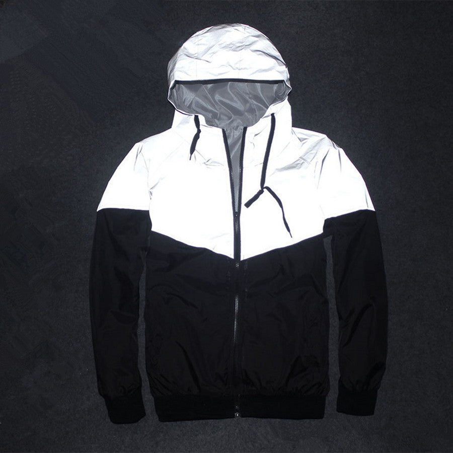 NEW Men Jacket Autumn Patchwork Reflective 3m Jacket Hip Hop Waterproof Windbreaker Men Coat - CelebritystyleFashion.com.au online clothing shop australia