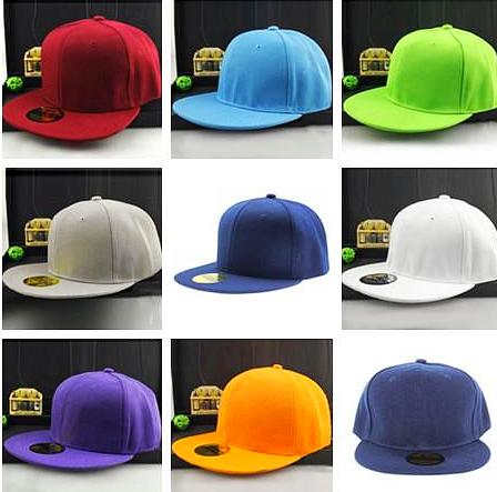 Snapback Cap Colors Unisex Plain Baseball Cap Hip-Hop Adjustable eaked Hat Visor-Dollar Bargains Online Shopping Australia