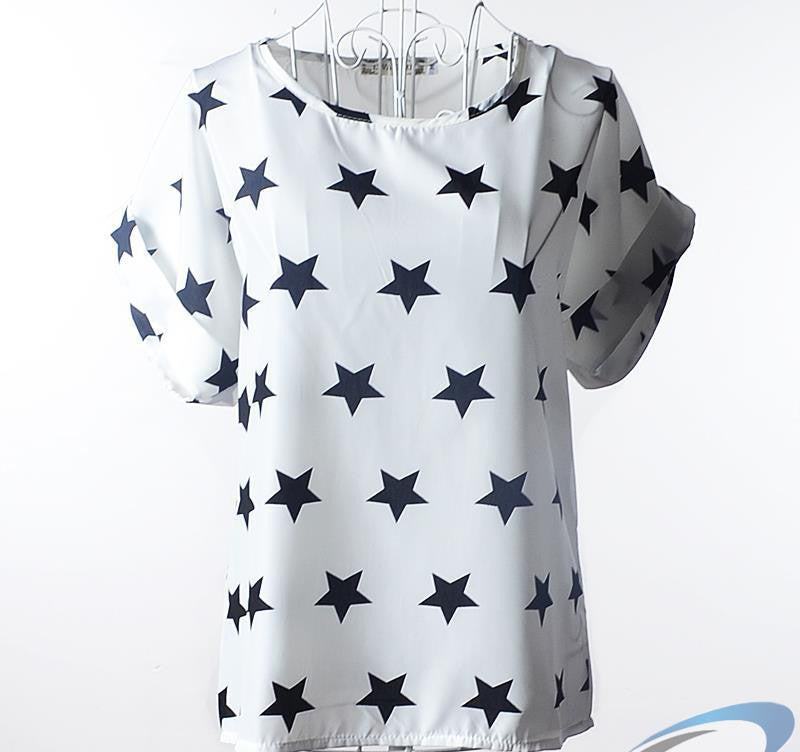 European and American plus size women clothing heart printing t shirt women short-sleeved women tops summer roupas femininas-Dollar Bargains Online Shopping Australia