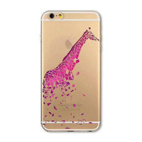 iPhone Case Cover For iPhone 6 6s 4.7" Ultra Soft TPU Silicon Transparent Flowers Animals Scenery Mobile Phone Bag Cover-Dollar Bargains Online Shopping Australia