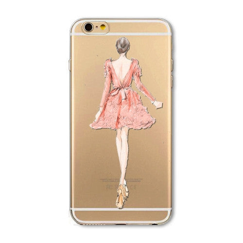 iPhone Case Cover For iPhone 6 6s 4.7" Ultra Soft TPU Silicon Transparent Flowers Animals Scenery Mobile Phone Bag Cover-Dollar Bargains Online Shopping Australia