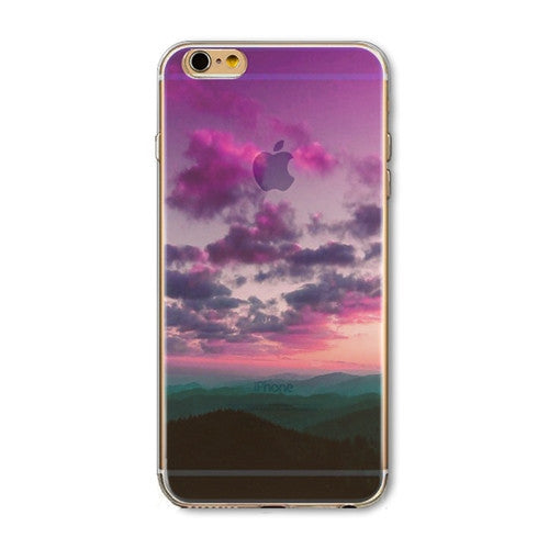 iPhone Case Cover For iPhone 6 6s 4.7" Ultra Soft TPU Silicon Transparent Flowers Animals Scenery Mobile Phone Bag Cover-Dollar Bargains Online Shopping Australia