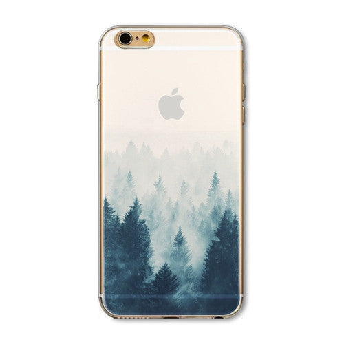 iPhone Case Cover For iPhone 6 6s 4.7" Ultra Soft TPU Silicon Transparent Flowers Animals Scenery Mobile Phone Bag Cover-Dollar Bargains Online Shopping Australia