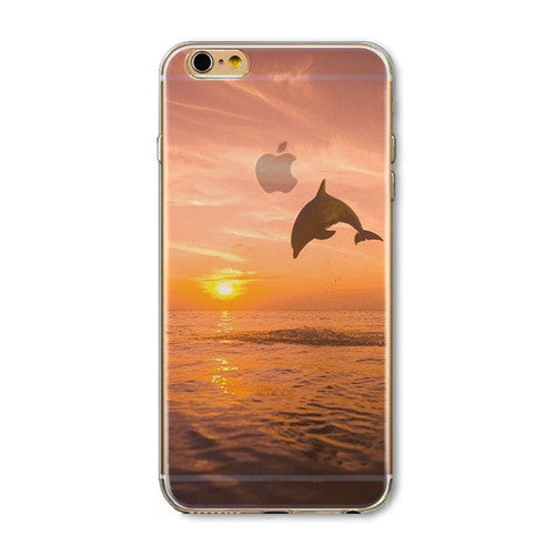 iPhone Case Cover For iPhone 6 6s 4.7" Ultra Soft TPU Silicon Transparent Flowers Animals Scenery Mobile Phone Bag Cover-Dollar Bargains Online Shopping Australia
