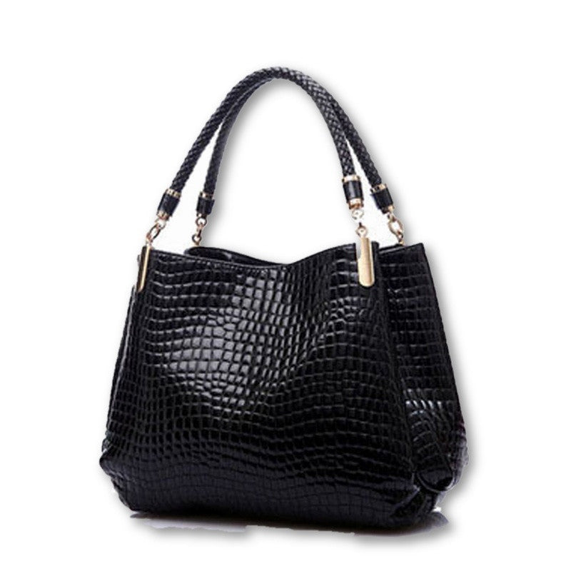 Alligator Leather Women Handbag Fashion Famous Brands Shoulder Bag Black Bag Ladies-Dollar Bargains Online Shopping Australia