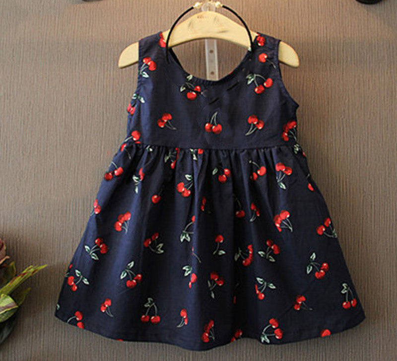Summer girl dress Print pattern Children tutu dresses for girls baby girl clothes Sleeveless girls dresses-Dollar Bargains Online Shopping Australia