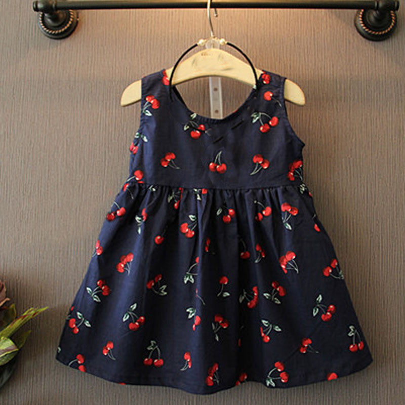 Summer girl dress Print pattern Children tutu dresses for girls baby girl clothes Sleeveless girls dresses-Dollar Bargains Online Shopping Australia
