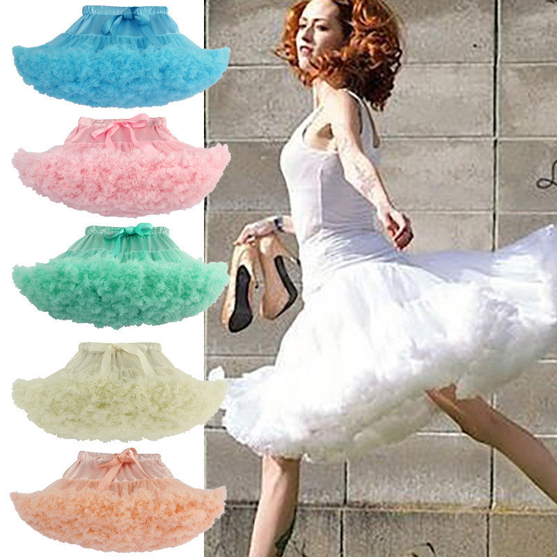 fashion Fluffy Women Pettiskirt Tutu Teenage Girl Adult Women Tutu dance wear party fluffy skirt 15 colors-Dollar Bargains Online Shopping Australia