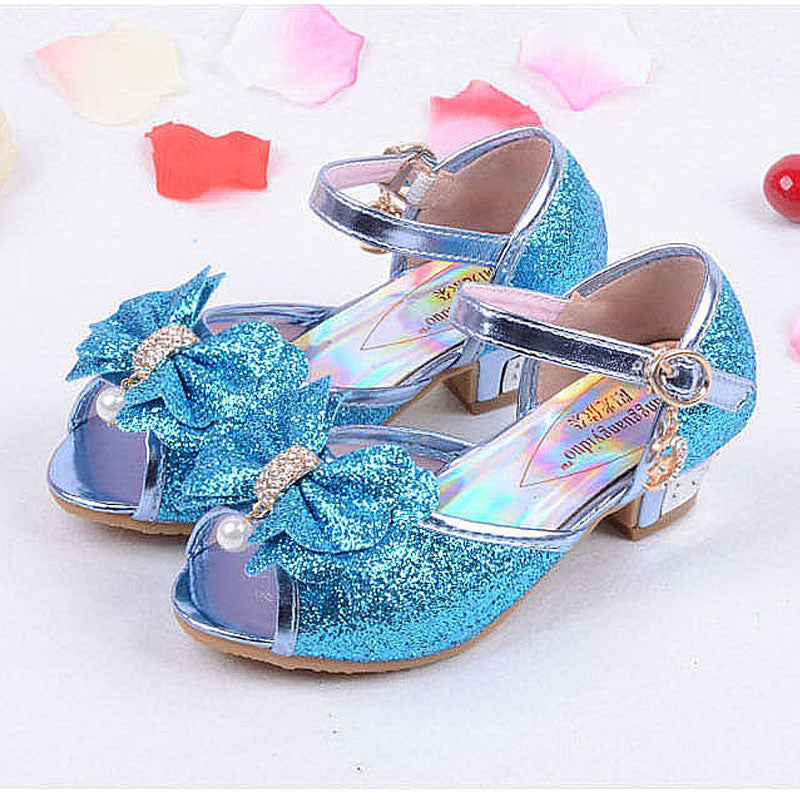 Children new fashion high heels sandals princess style party prom shoes for girls high quality non-slip buckle sandals - CelebritystyleFashion.com.au online clothing shop australia