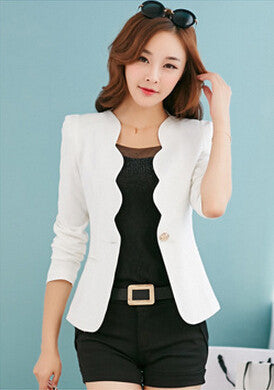 Fashion Spring autumn Women Suit Jacket Coat Solid color slim OL ladies work wear blazer feminino chaquetas mujer J1421-Dollar Bargains Online Shopping Australia