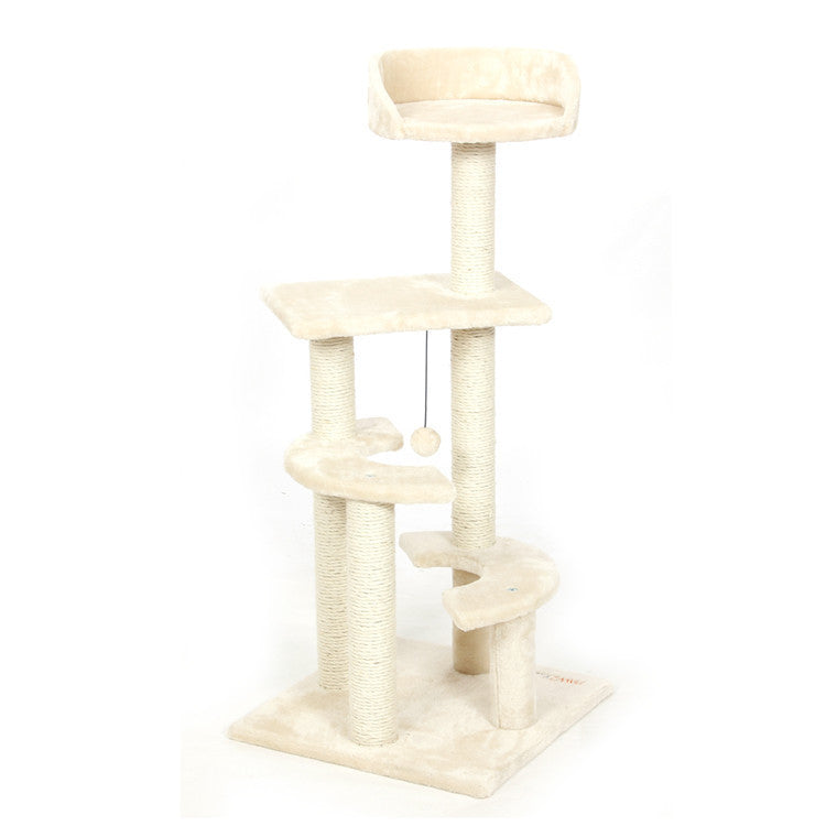 Cat Toy Scratching Wood Climbing Tree Cat Jumping Toy with Ladder Climbing Frame Cat Furniture Scratching Post-Dollar Bargains Online Shopping Australia