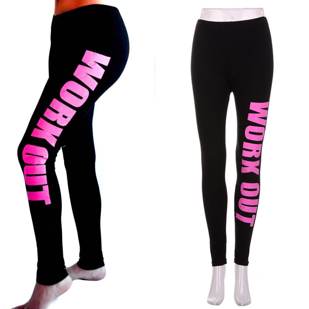 Women Workout Leggings Elastic Comfortable Stretch Slim Legging Workout Pants Trousers Leggins-Dollar Bargains Online Shopping Australia