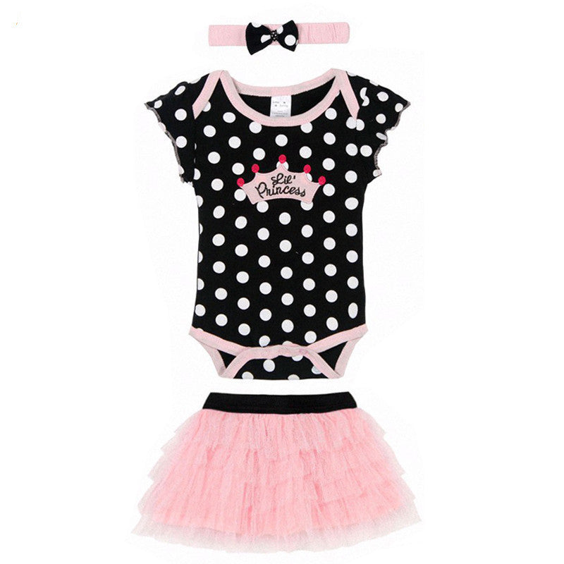 New Fashion Baby Clothing Set Baby Girl Sets Romper+Tutu Skirt+Headband Newborn bebe Spring Summer Baby Girl Clothes - CelebritystyleFashion.com.au online clothing shop australia